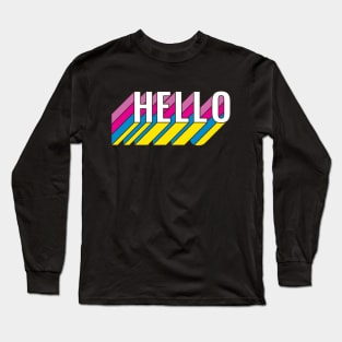 Hello Retro Long Sleeve T-Shirt